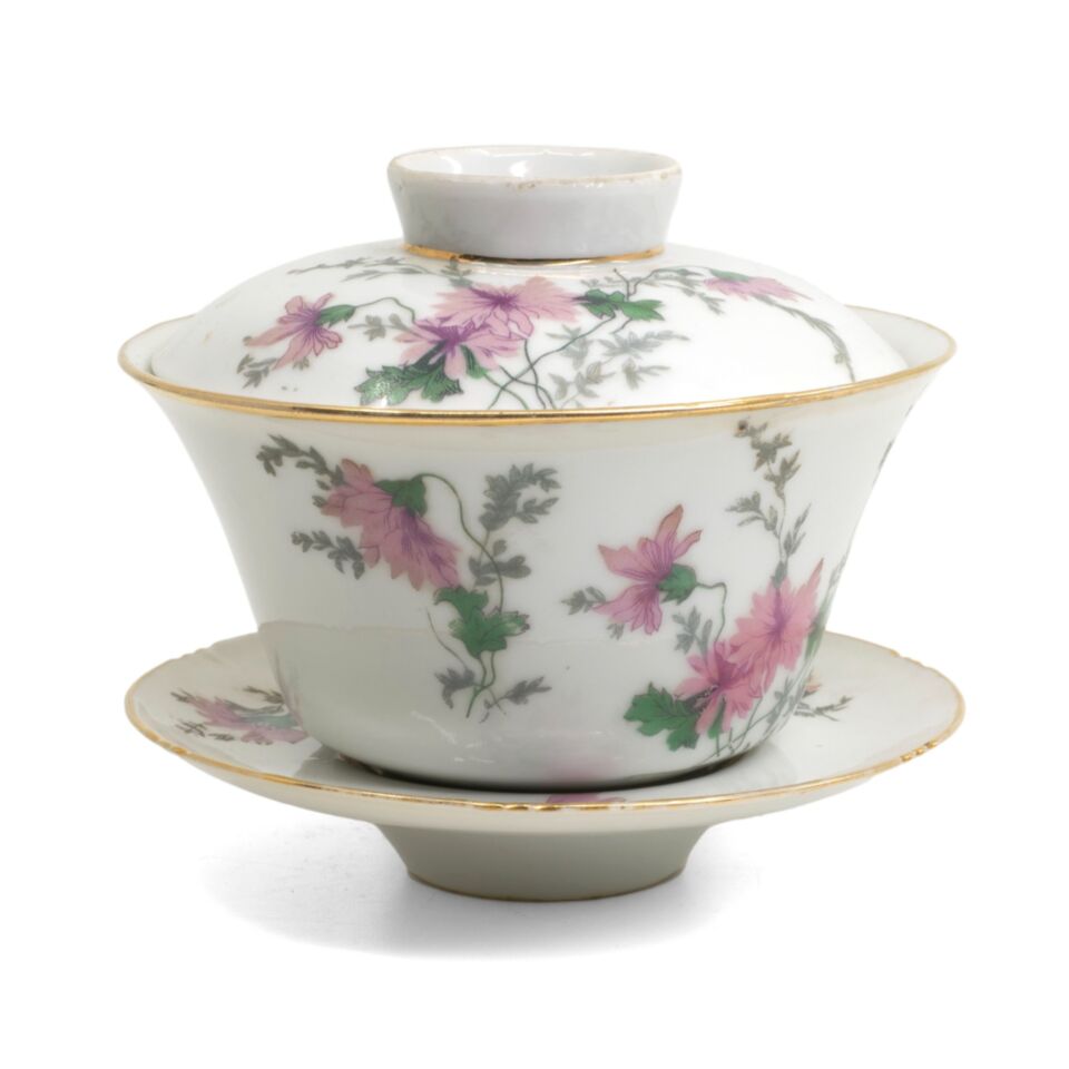 ROC flower decor gaiwan