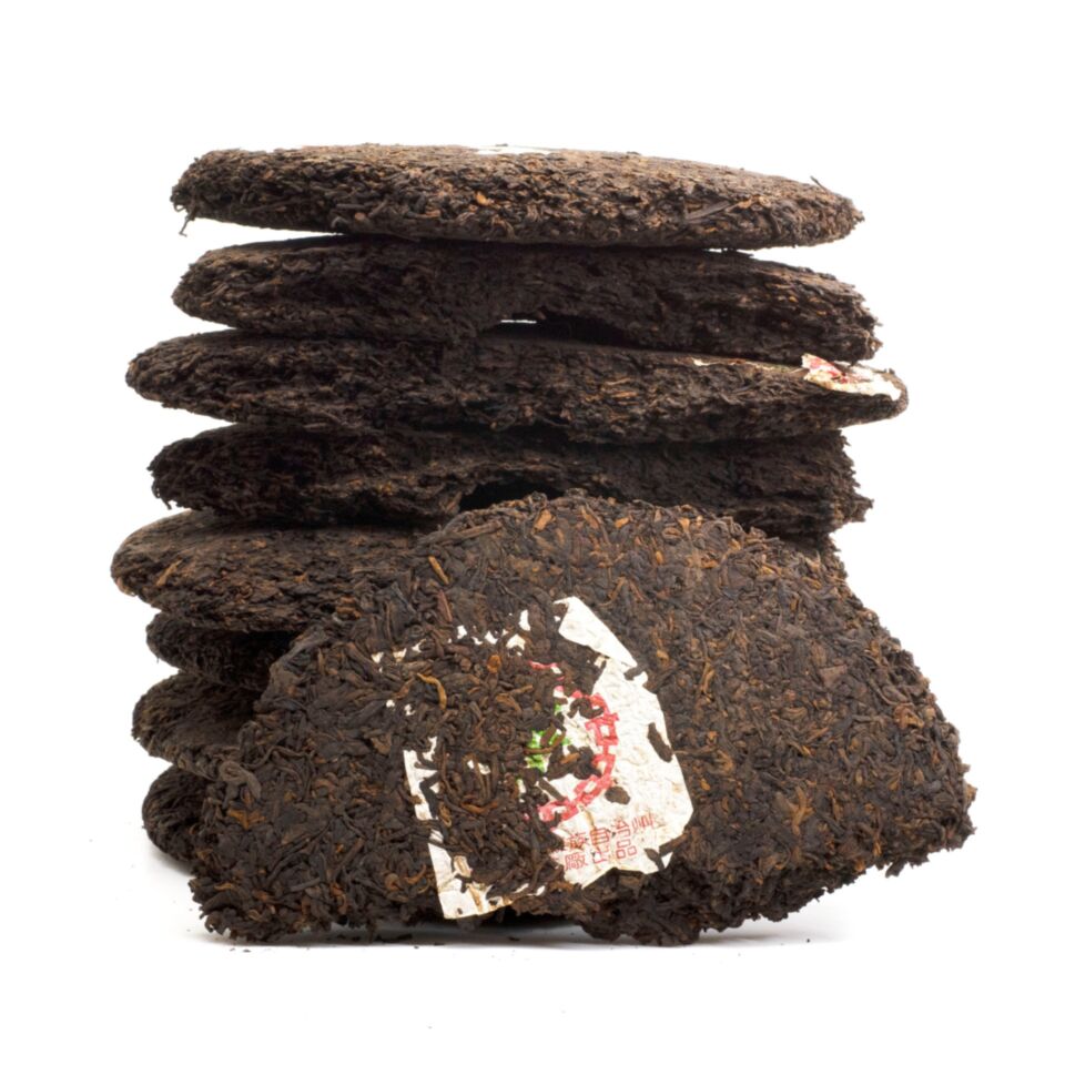 80s, Aged shou puerh 7432, Menghai Tea Factory