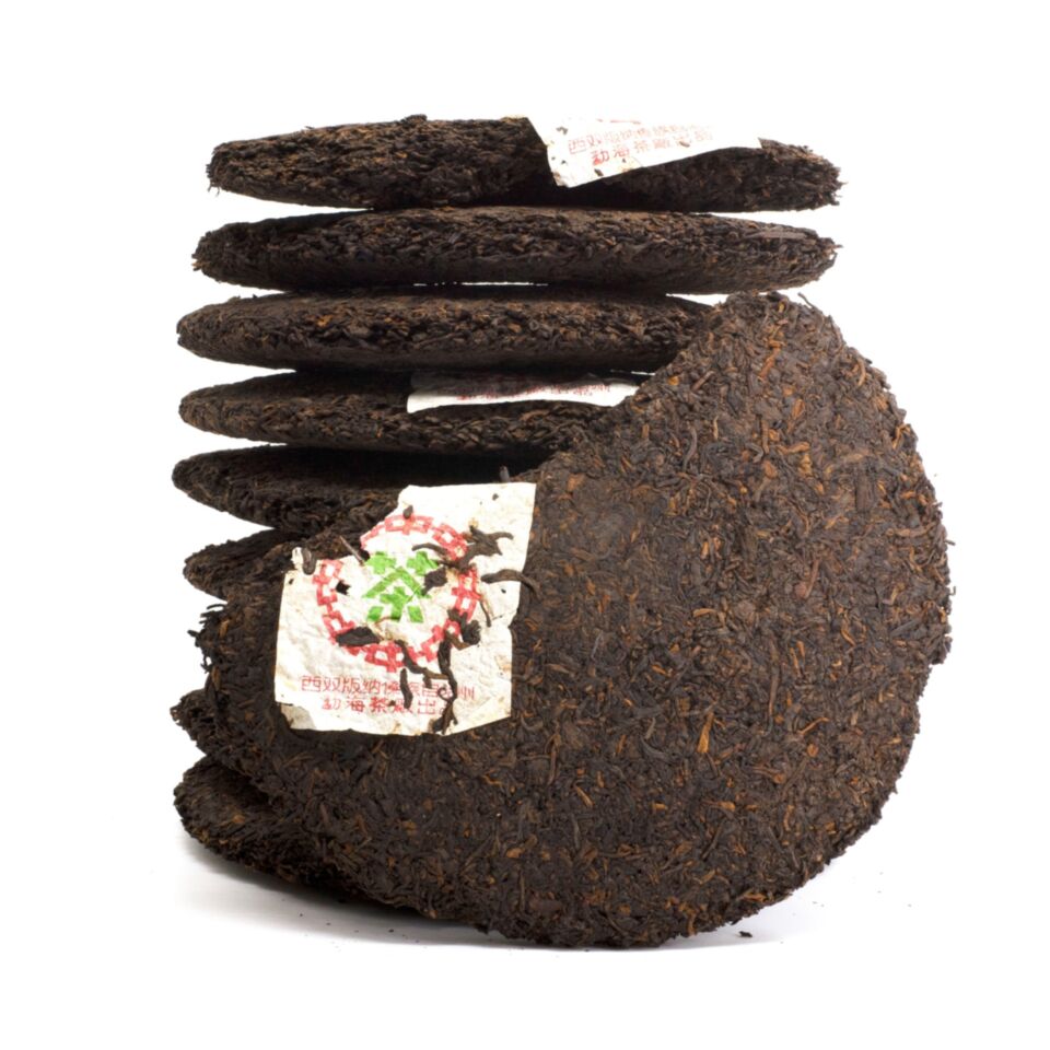 80s, Aged shou puerh 7432, Menghai Tea Factory